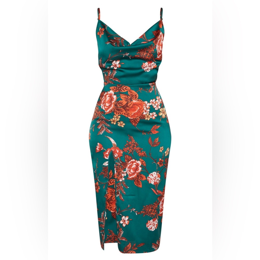Pretty Little Thing MIDI Dress. Perfect for a wedding guest dress!
